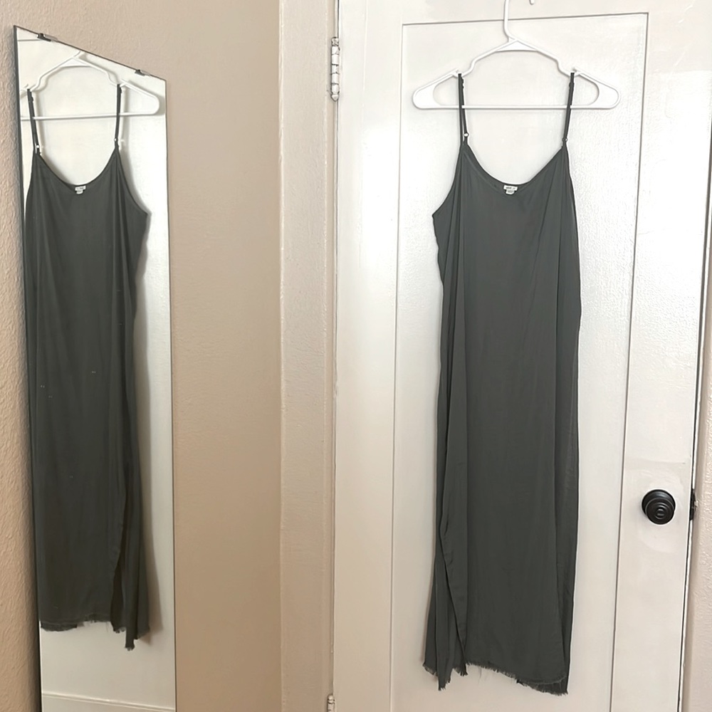 Aerie Green Slip Dress Size L